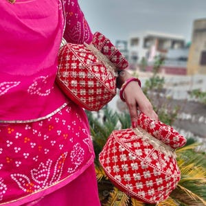 Traditional Punjabi Phulkari Jaggo Pot Set Of 2 | Wedding Decor| Pre-Wedding Ceremony Jago | Indian Bridal Celebration Decor, Dance Night