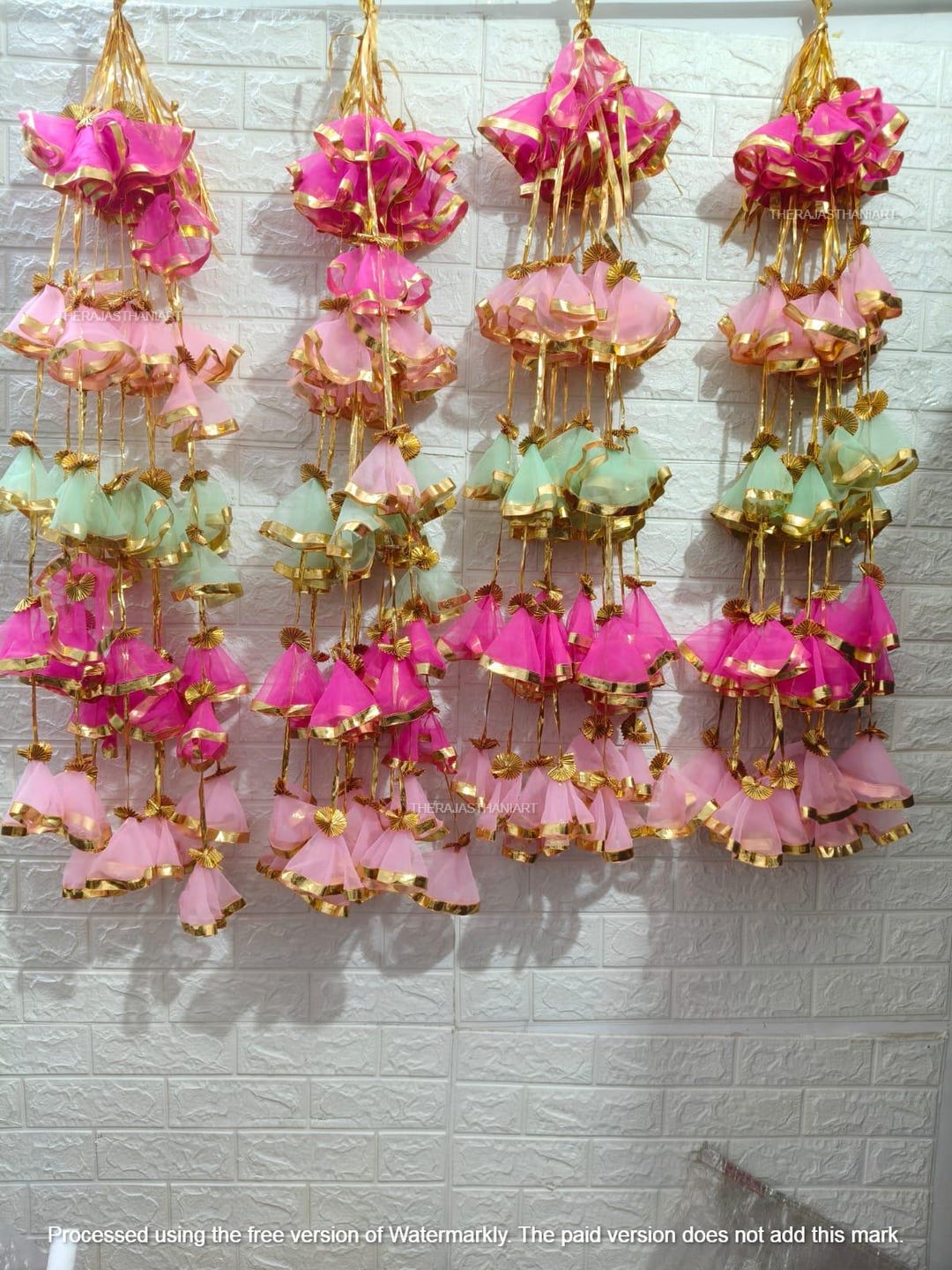 Colorful Net Fabric With Gota Lace Strings | Indian\pakistani ...