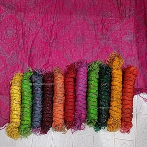 Bandhani Silk Dupatta, Bandhej Print Dupatta 2.25 Meter Free Size, Wedding Return Gift, Bridesmaid Gift, Party Women Favor, Stole Pure Silk
