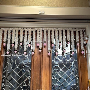 3,5,8,12 Feet Toran/Bandhanwar Door Hangings for Home Décor Sola Wood Lotus Tassel Entrances, Pooja Mandir,South Indian Décor,New Home Gift