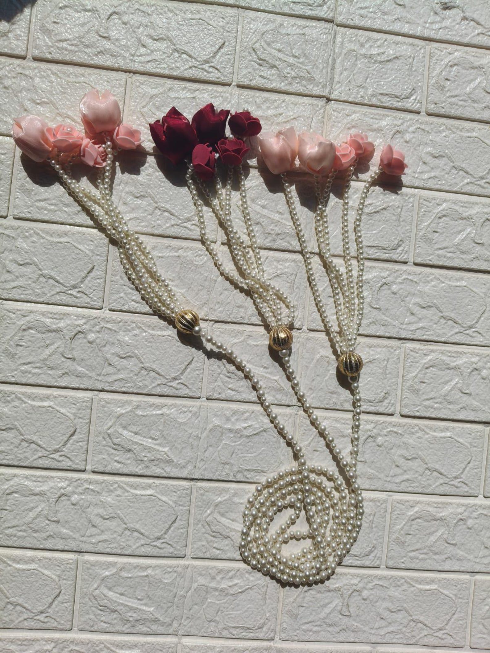 Parandiu 3 Types Pearl Flower Parandi for Women, Punjabi Parandi Jewelry Indian ...