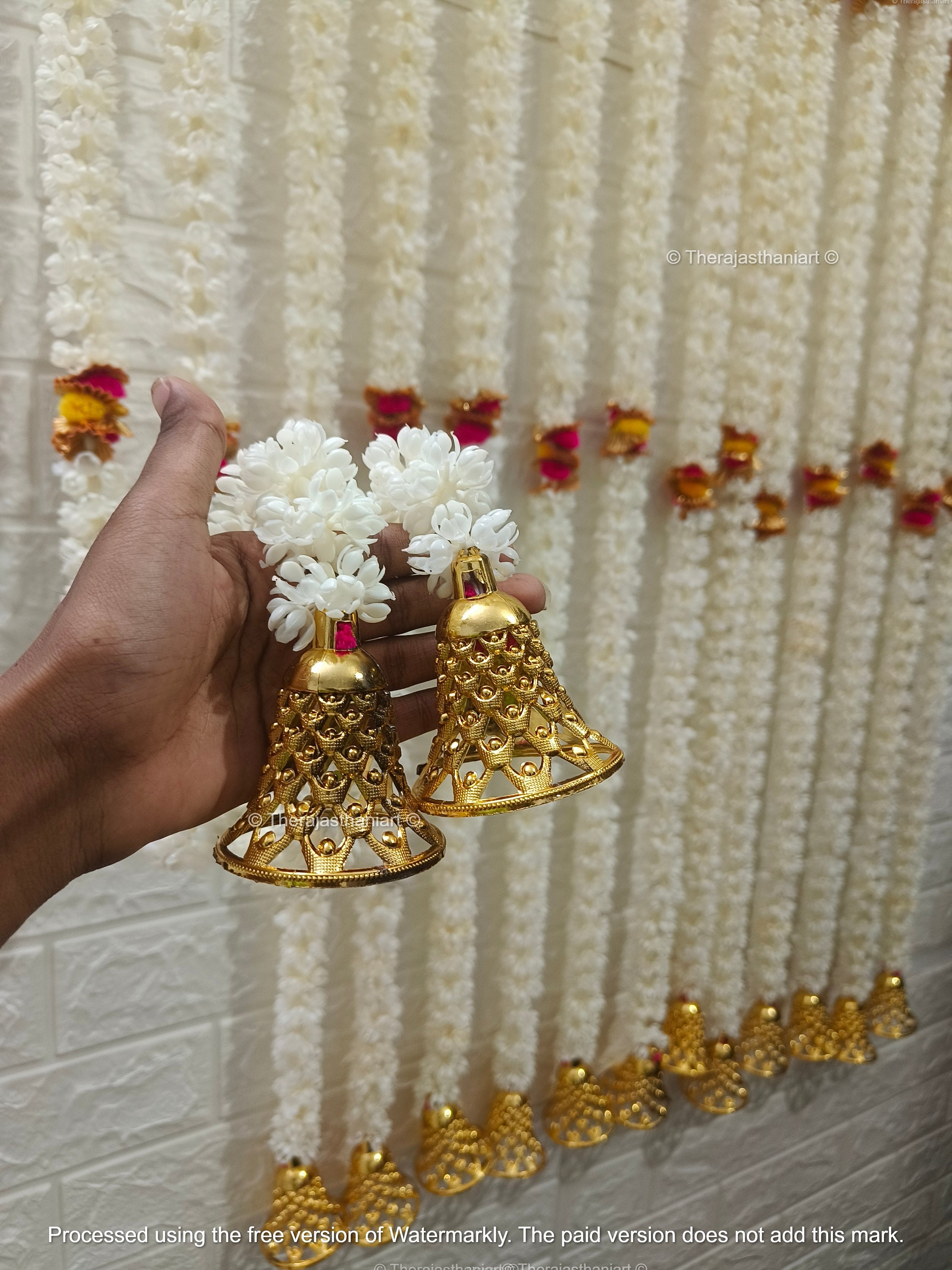 Fluffy Mogra Bell Strings,perfect for Diwali,christmas & Celebrations ...