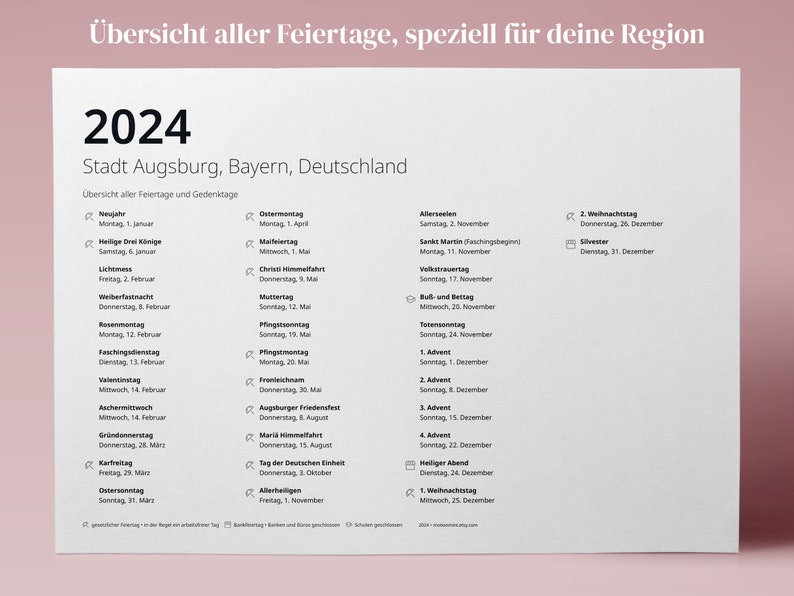 Kalender 2024 Mit Feiertagen Für Alle Bundesländer Und Regionen in