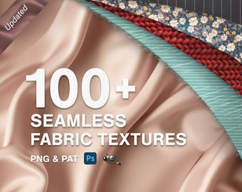 Ultimative Sammlung: Nahtlose Stoffmuster, hochwertige Stoff-Assets, gestrickt, gewebt, Leder, digitale Textur, Photoshop-Muster
