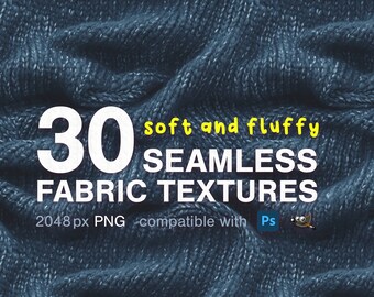Nahtlose warme gemütliche Stofftexturen, Photoshop-Muster, PNG-Bundle, digitale Texturen, weiche Hintergründe, Strick und Fell, weich und flauschig
