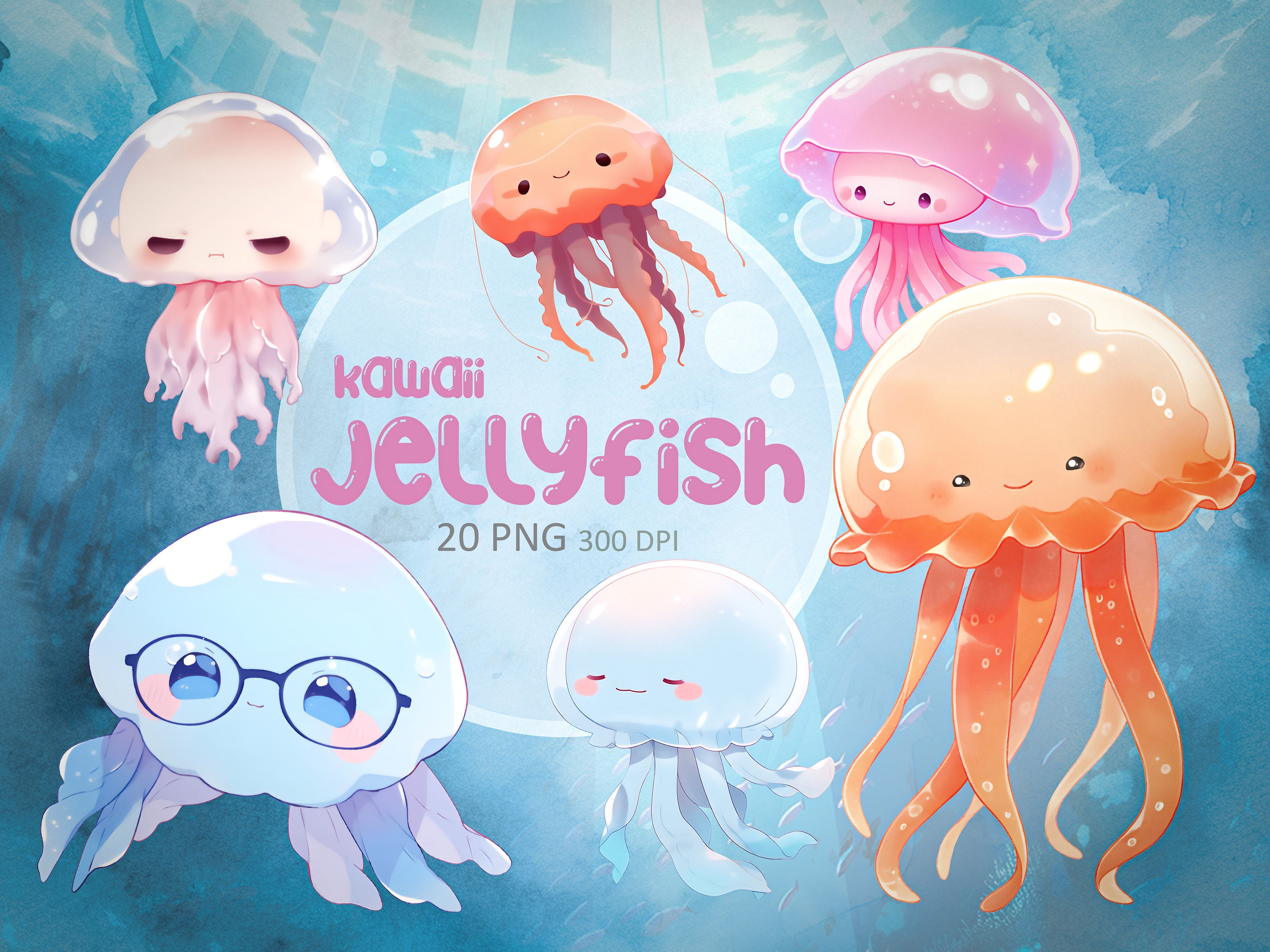 How To Draw A Cute Jellyfish