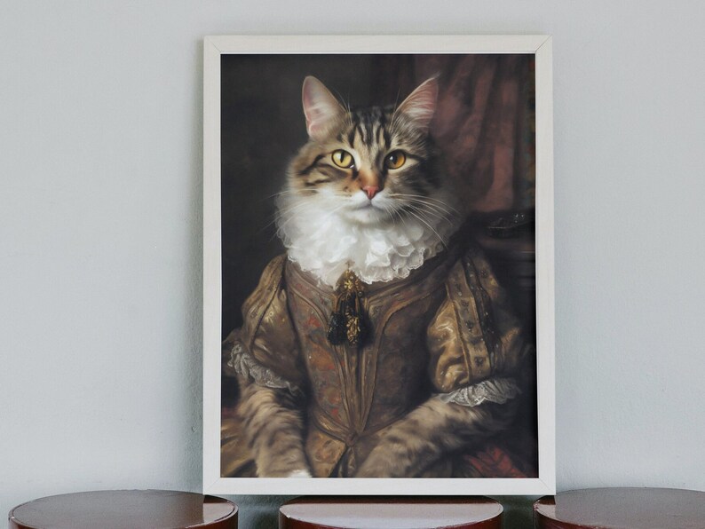 Nobel Cats Digital Print Cat Painting countess - Etsy