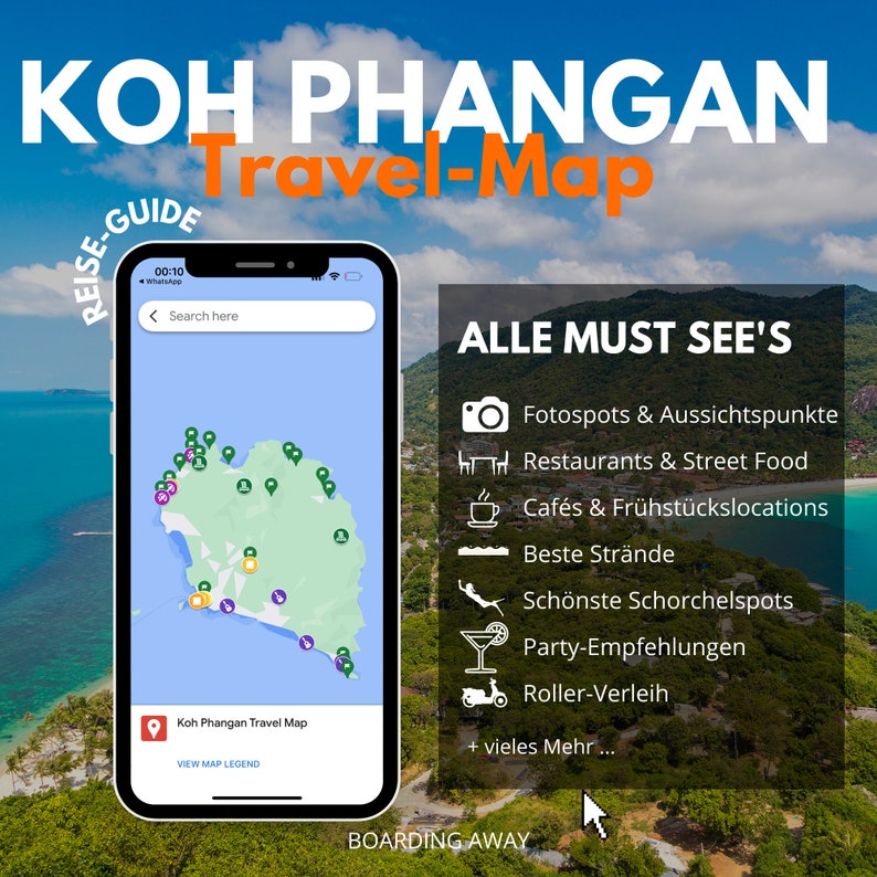 Koh Phangan Interactive Travel Map 20 pages e-book Koh Phangan, Thailand travel guide image 2