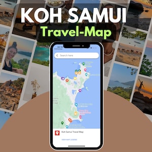 Koh Samui Interaktive Travel Map + 19 Seitiges E-Book – Koh Samui Reiseführer
