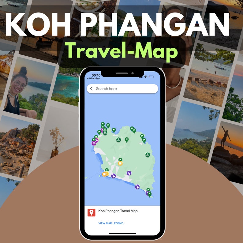 Koh Phangan Interactive Travel Map 20 pages e-book Koh Phangan, Thailand travel guide image 1
