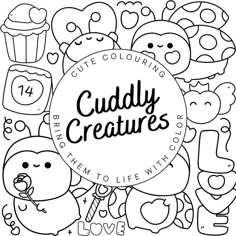 Cuddly Creatures: Bring Them to Life With Color Coloring Book by Aenzhn ...