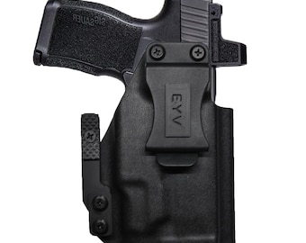 IWB Holster for Concealed Carry - Sig P365/X - Lima/Foxtrot Light | Handmade Kydex Holsters w/Custom Claw Kit | EYV Holsters