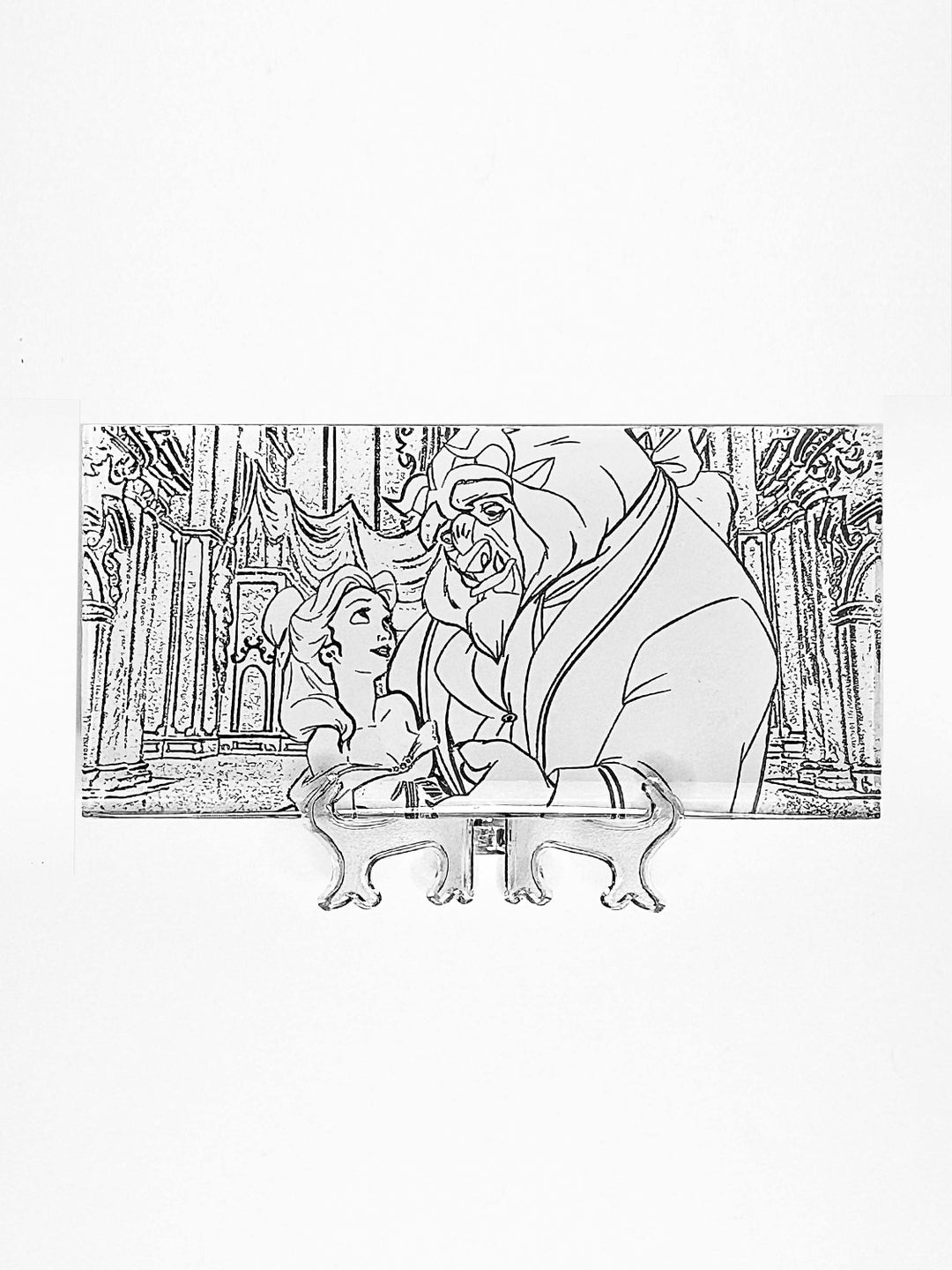 Custom Glass Art Decor Fully Engraved and Customized With an Image of