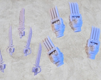 Lightning warrior Mellie weapons ( Hands attached).