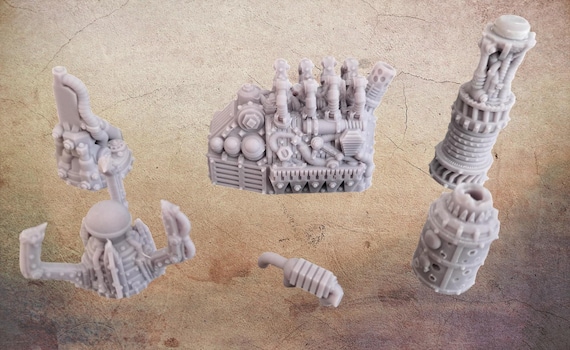 Large mechanical parts.