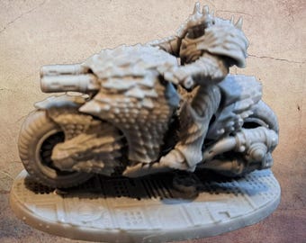 Dragon trooper on bike.