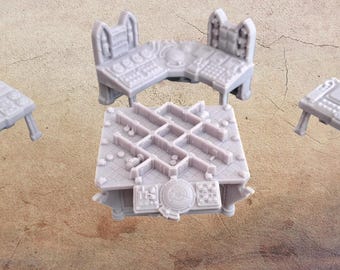 Escenario de nave espacial estrellada para wargaming 3.