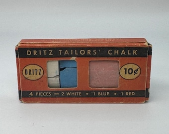Vintage Dritz Tailor’s Chalk Set in Original Box – Sewing & Dressmaker Chalk