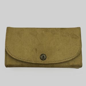 Vintage Military Canvas Sewing Kit – Olive Drab Field Repair Pouch