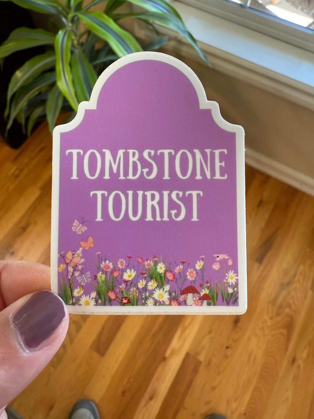 Tombstone Tourist Vinyl Sticker: Cemetery Explorer Gift - Etsy