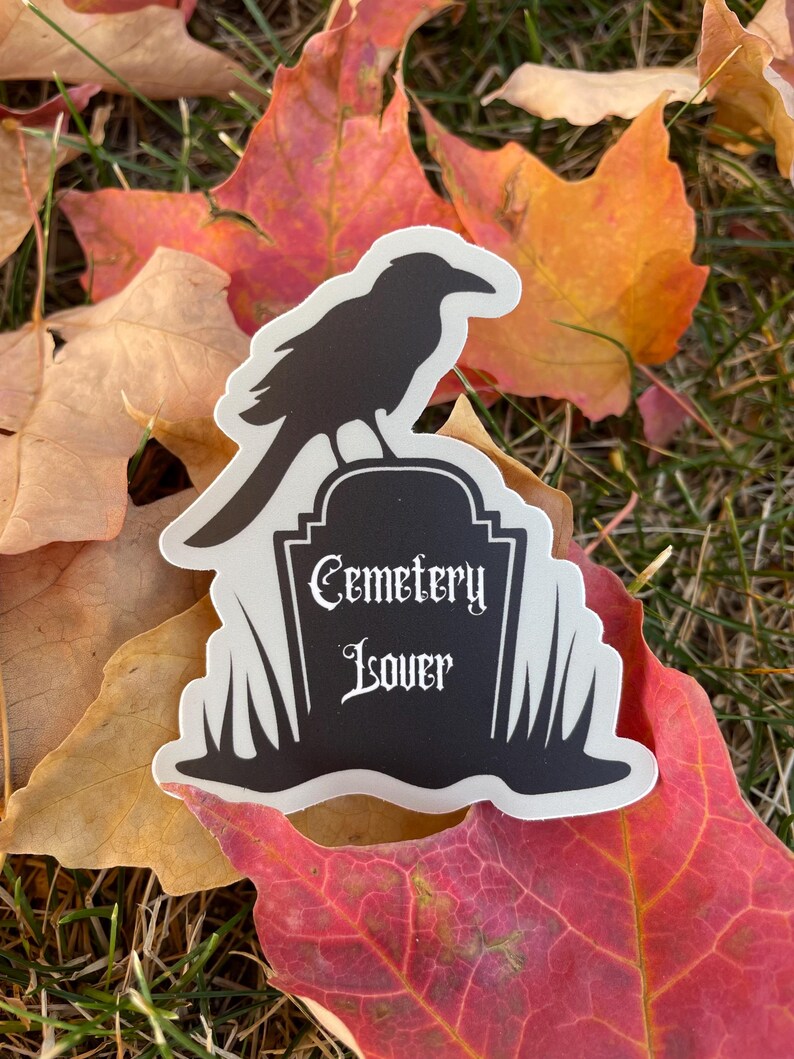 Cemetery Lover Vinyl Sticker, Tombstone Tourist, Graveyard Explorer - Etsy