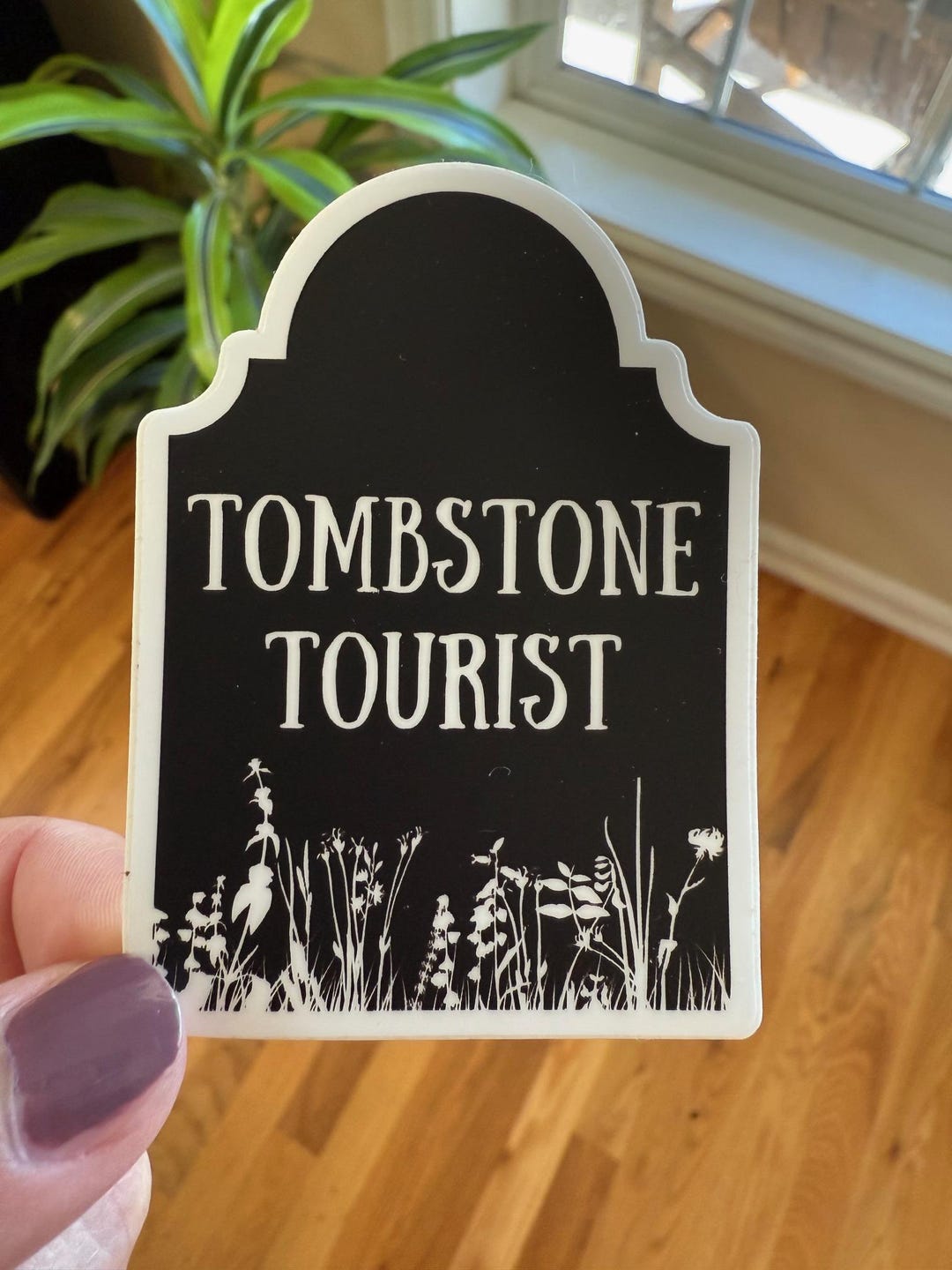 Tombstone Tourist Sticker: Cemetery Explorer Vinyl Sticker - Etsy