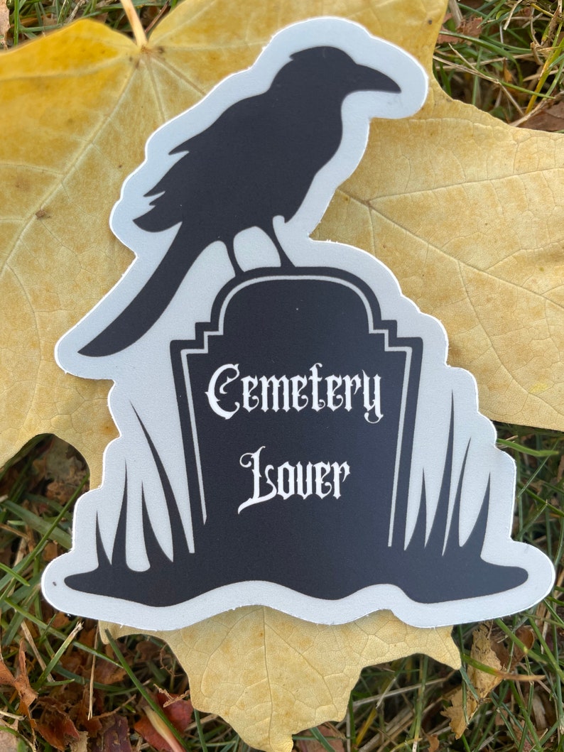 Cemetery Lover Sticker. Tombstone Tourist. Taphophile. - Etsy