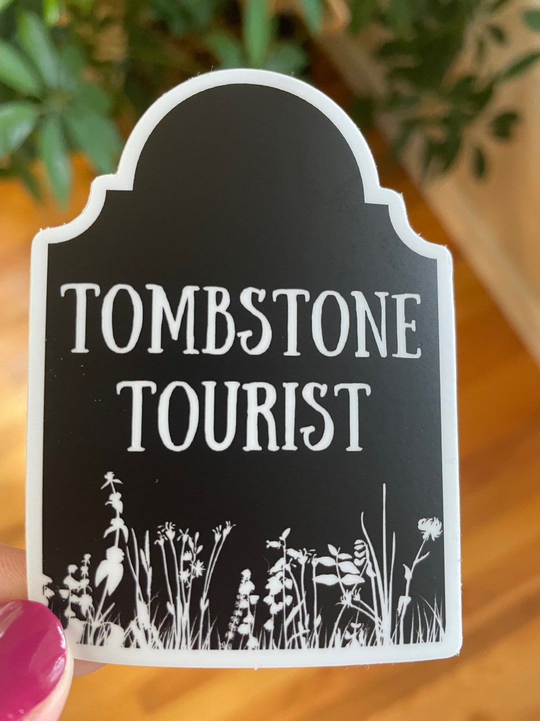Tombstone Tourist Sticker. Cemetery Lover. Graveyard. Cemetery - Etsy