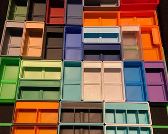 Gridfinity Light Bins 1x2 39/46mm small parts organizer bins screw bin organizer