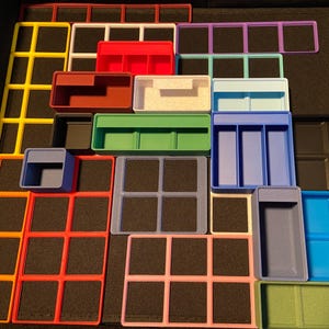Gridfinity Light Baseplates 23 colors (Custom Sizes Available) Gridfinity Grid