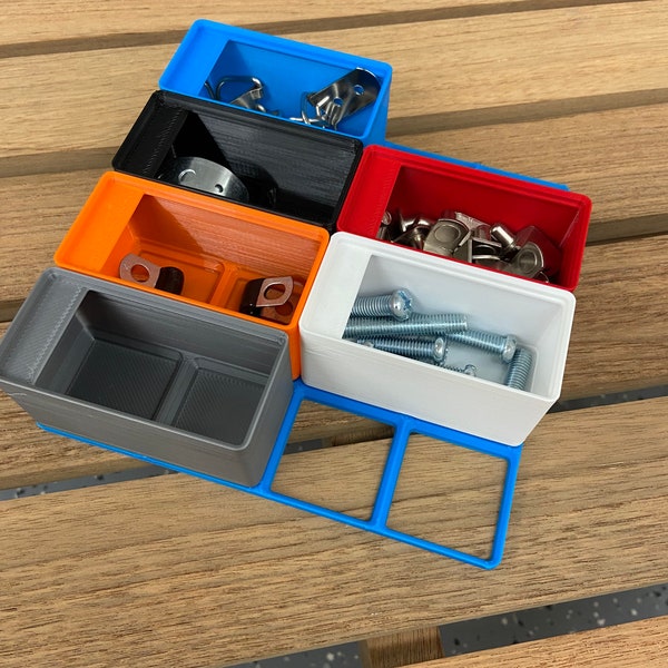 Gridfinity 1x2 Height 46mm small parts organizer bins screw bin organizer