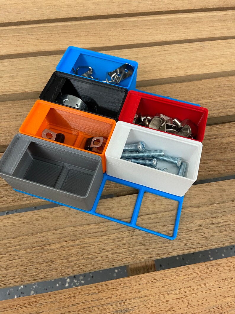 Gridfinity 1x2 Height 46mm Small Parts Organizer Bins Screw Bin