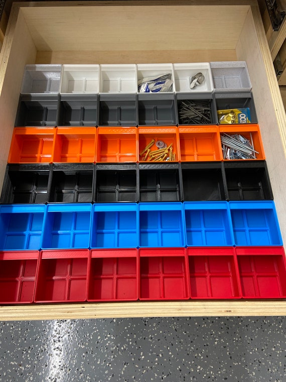 Gridfinity Bins 2x2 H25mm/46mm/74mm Small Parts Organizer Bins