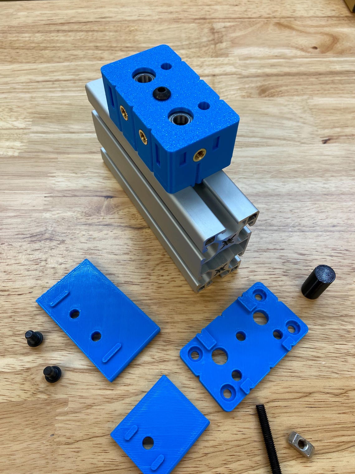 8020 40 Series 4080 (2 Hole) Drill Guide 5mm-13mm Access Hole Drill ...