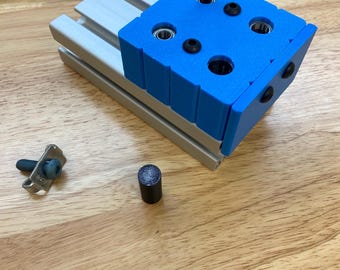 8020 40 series 8080 (4 hole) Drill Guide 5mm-13mm Access Hole Drill Guide Block for 40 series Aluminum Extrusion. 8020 Drill Jig.