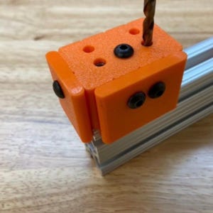 8020 10series 1020 (2-Hole) 1010 2020 4mm-12mm Access Hole Drill Guide Block for 10 series Aluminum Extrusion. 8020 Drill Guide. TNUTZ.