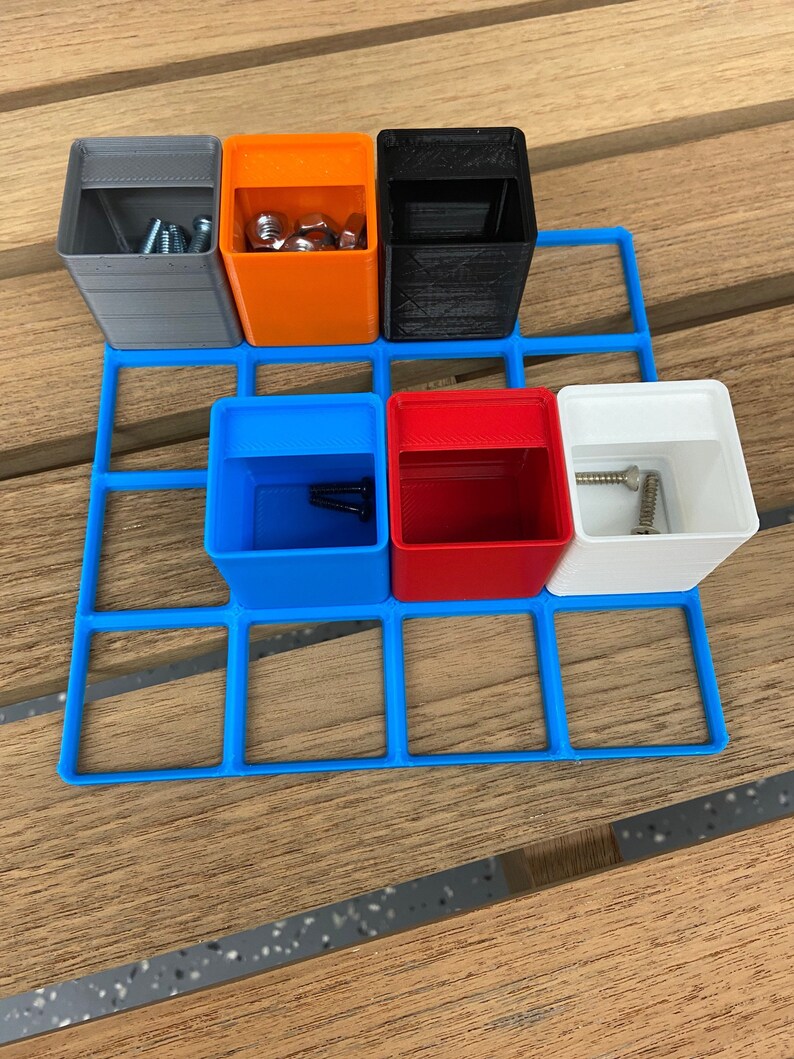 Gridfinity Bins 1x1 Height 46mm or 39mm or 25mm Small Parts Organizer