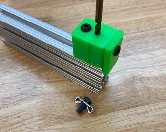 8020 10series 1010 ( 1-hole ) 1020 2020 4mm-12mm Access Hole Drill Guide Block for 10 series Aluminum Extrusion. 8020. TNUTZ.