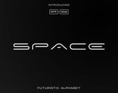 Space Futuristic SVG Alphabet, Sci-Fi Alphabet, SVG Font, SVG Download, Minimal Science Alphabet, Modern Font, Text Font, Luxury Fonts