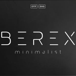 Berex Minimal Font - Minimal Fonts, Futuristic Font, Premium Font, Stylish Fonts, Logo Fonts, Luxury Fonts, Branding Font, Procreate Fonts