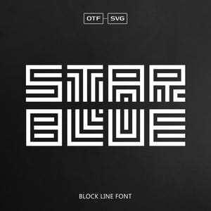 Block Line Font, SVG Font, Futuristic Font, Minimalist Font, Display Font, Font Design, Minimal Font, Typeface Design, Minimal Line, Fonts