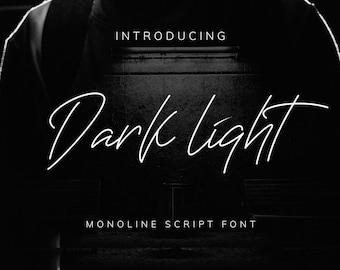 Monoline Script Font: Elegant Handwritten Font for Cricut