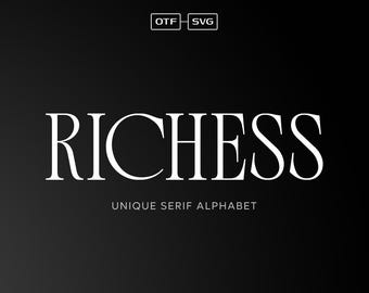 Modern Serif Font - Luxury Fonts, Magazine Fonts, Stylish Fonts, Premium Fonts, Retro Font, SVG Font, Minimal Font, Wedding, Invitation Font