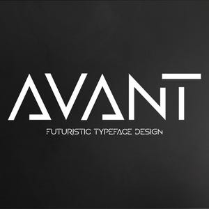 A Futuristic Typeface Design & Fonts - Font For Project, Font For Design, Technology Font, Futuristic Font, Minimal Serif Logo Font