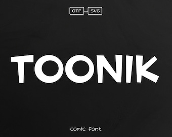 Toonik Font, Handwritten Font, Planner Font, Goodnotes Font, Teacher Fonts, Canva Font, Procreate Font, Bold Font, Digital Download, Fonts