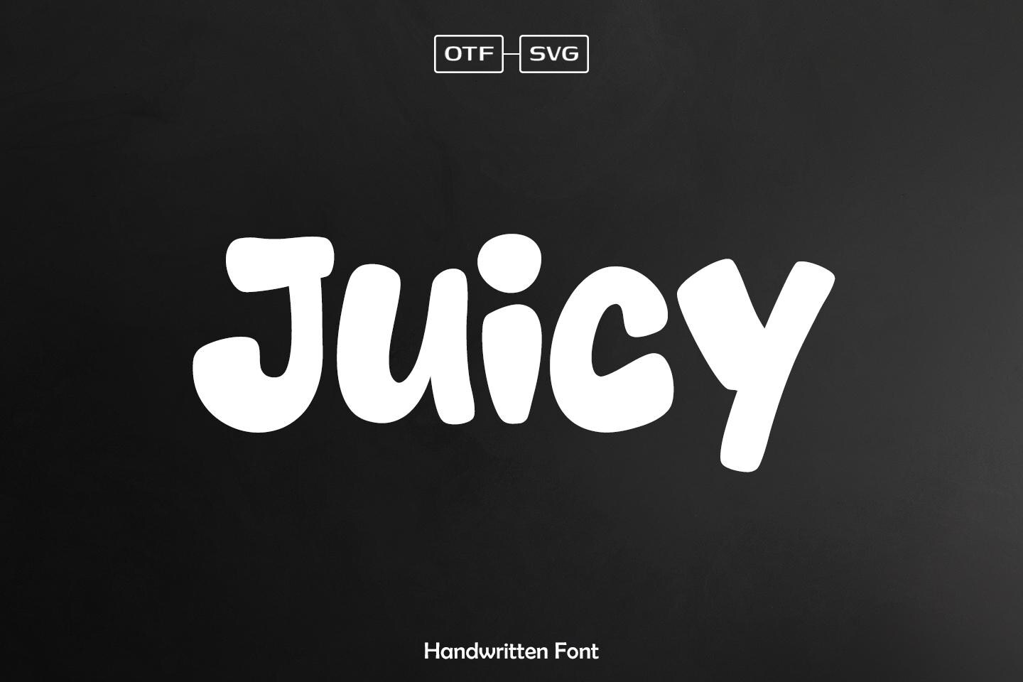 Juicy Font, Bold Font, Cute Font, Bubbly Fonts, Goodnotes Font, Handwritten Font, Canva Font, Planner Font, SVG Fonts, Fonts
