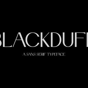 Blackduff Modern Retro Serif Font: Elegant Typeface