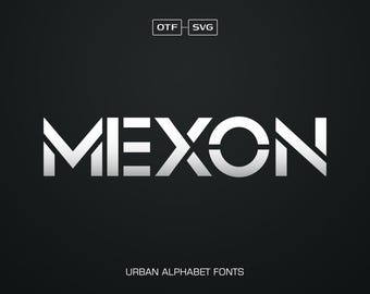 Mexon is an Urban SVG Font - Abstract Fonts, SVG Font, Sport Font, Modern Font, Futuristic Font Creative Font, Logo Font, Vector Font, Fonts