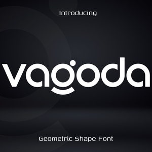 A Geometric Shape Font - Font For Logo Design, Font For Designers, Logo Font, Techno Font, Technology Font, Geometric Font, Futuristic Font