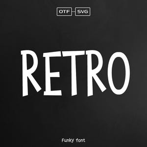 Retro Font, Handwritten Font, Cricut Fonts, Cute Font, Procreate Fonts, Fonts for Cricut, Tall Font, Block Font, Cute Font, Teacher Fonts